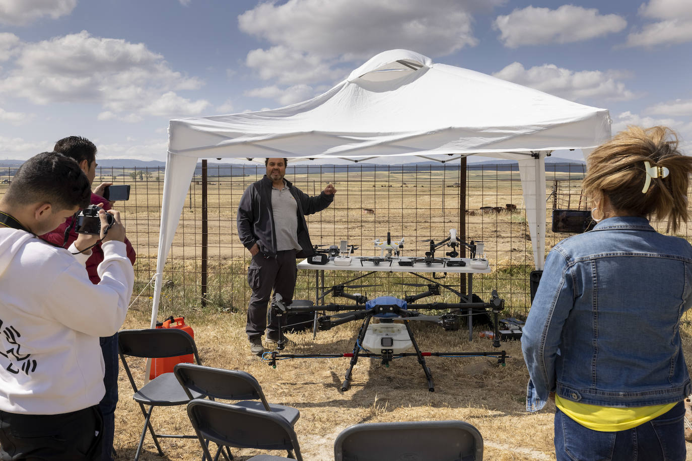 Trabajo rural, a vista de pájaro