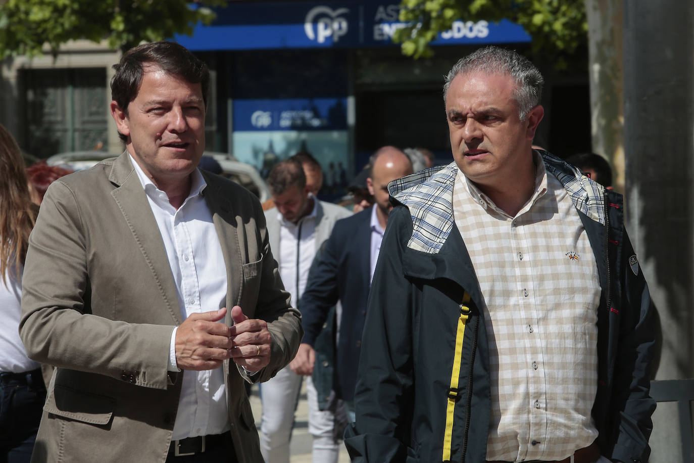 Visita del presidente del PP de Castilla y León a Astorga