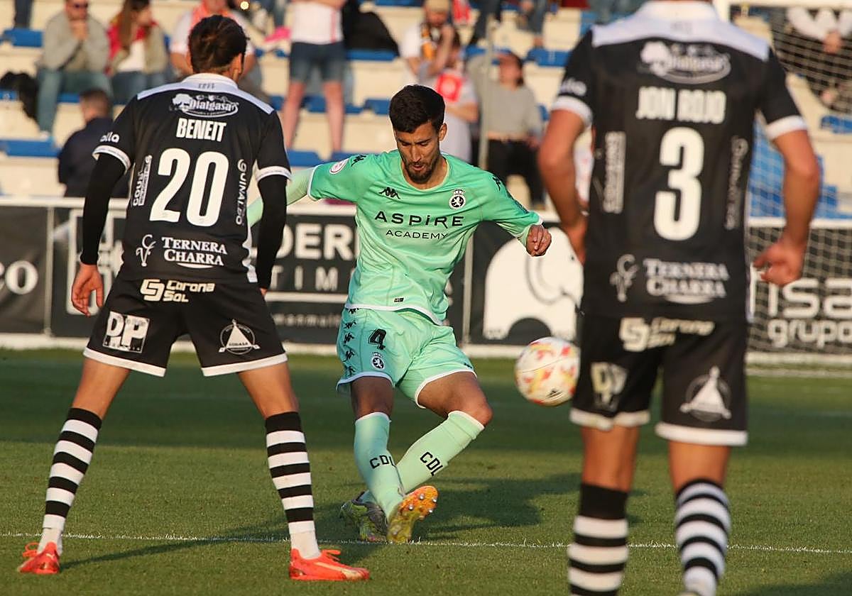 Pablo Trigueros, en el partido del sábado pasado ante Unionistas.