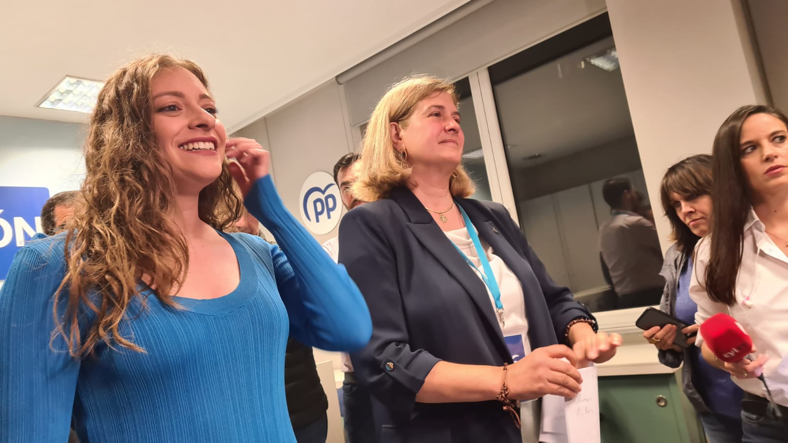 Noche electoral en la sede del PP de León