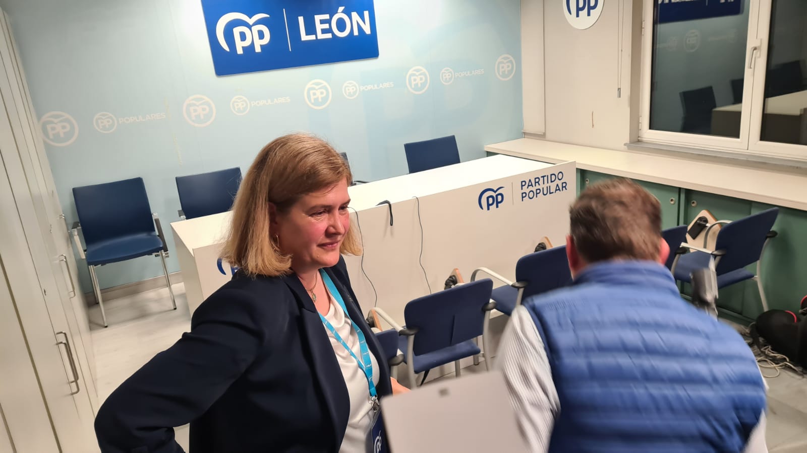 Noche electoral en la sede del PP de León