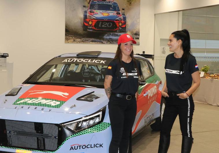 La copiloto leonesa Alba Sánchez y la piloto paraguaya Andrea Lafarja llegan al Rally Reino de León con el objetivo del podio.