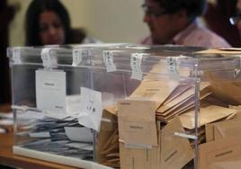 Urnas en las pasadas elecciones del 28 de mayo.