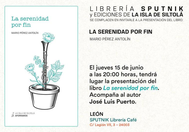 Cartel promocional de 'La serenidad por fin'.