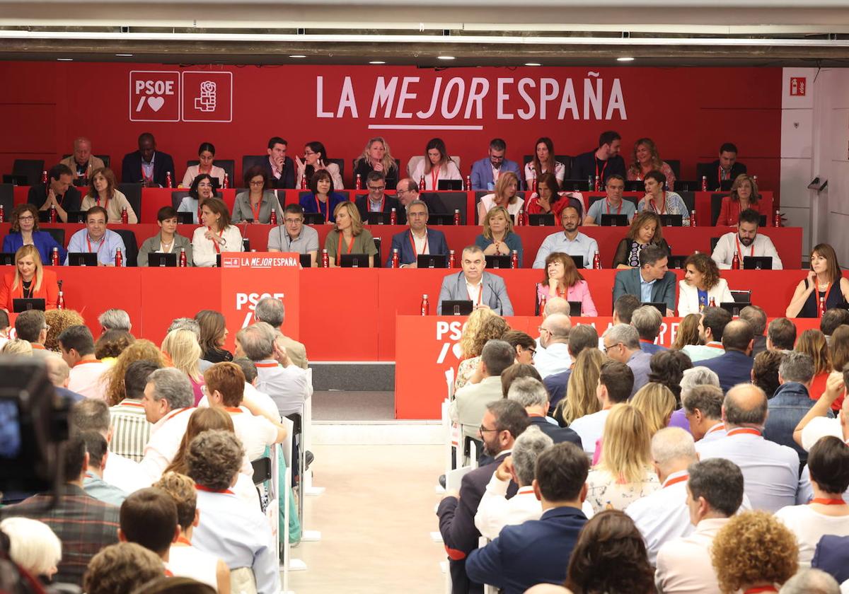 El Comité Federal del PSOE celebrado este sábado en Madrid.