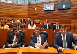 Los procuradores de las Cortes de Castilla y León asisten a un nuevo pleno celebrado este martes 13 de junio