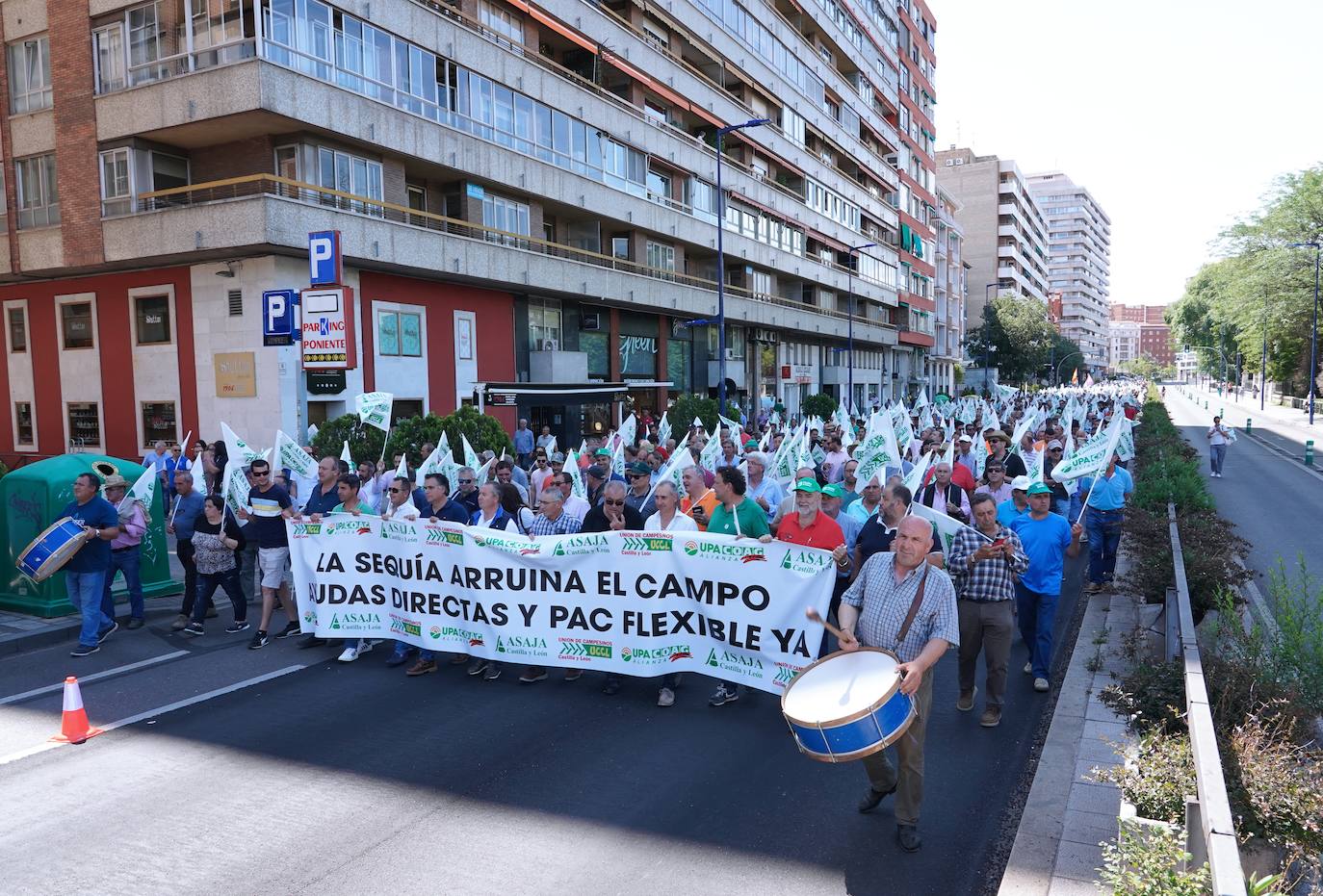 Manifestación del campo para exigir ayudas frente a la sequía