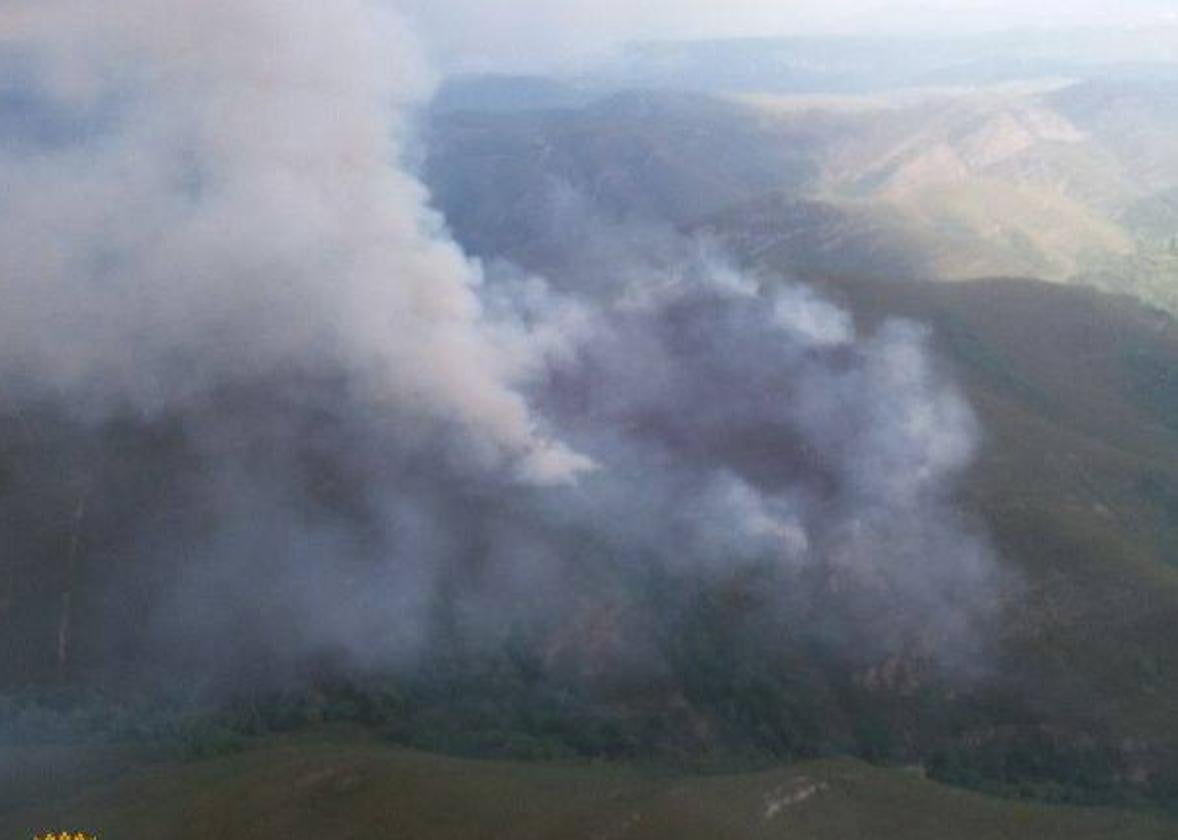 Imagen de archivo del incendio de Villar de Acero.