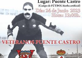 Los veteranos del Puente Castro recordarán a Quijada con un partido en su honor