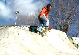 Miriam Fernández en el SkatePark de Papalaguinda.