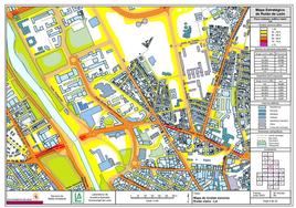 El mapa del ruido de León elaborado por la Universidad.