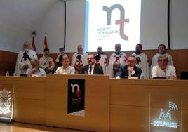 Presentación del programa de la Noche Templaria en el Museo de la Radio de Ponferrada.