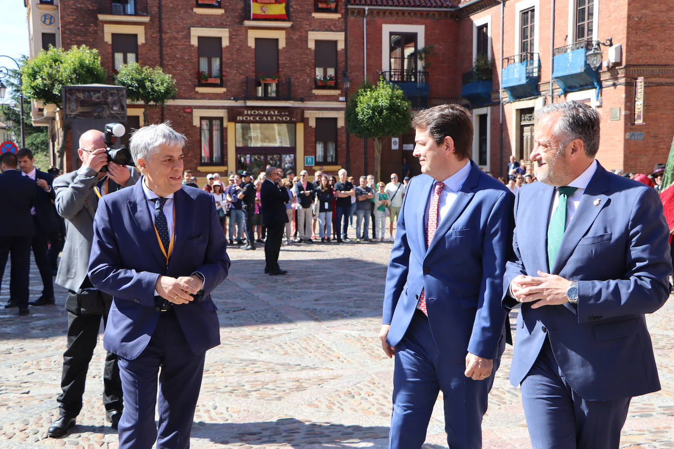 Cumbre Europea en León, el ambiente