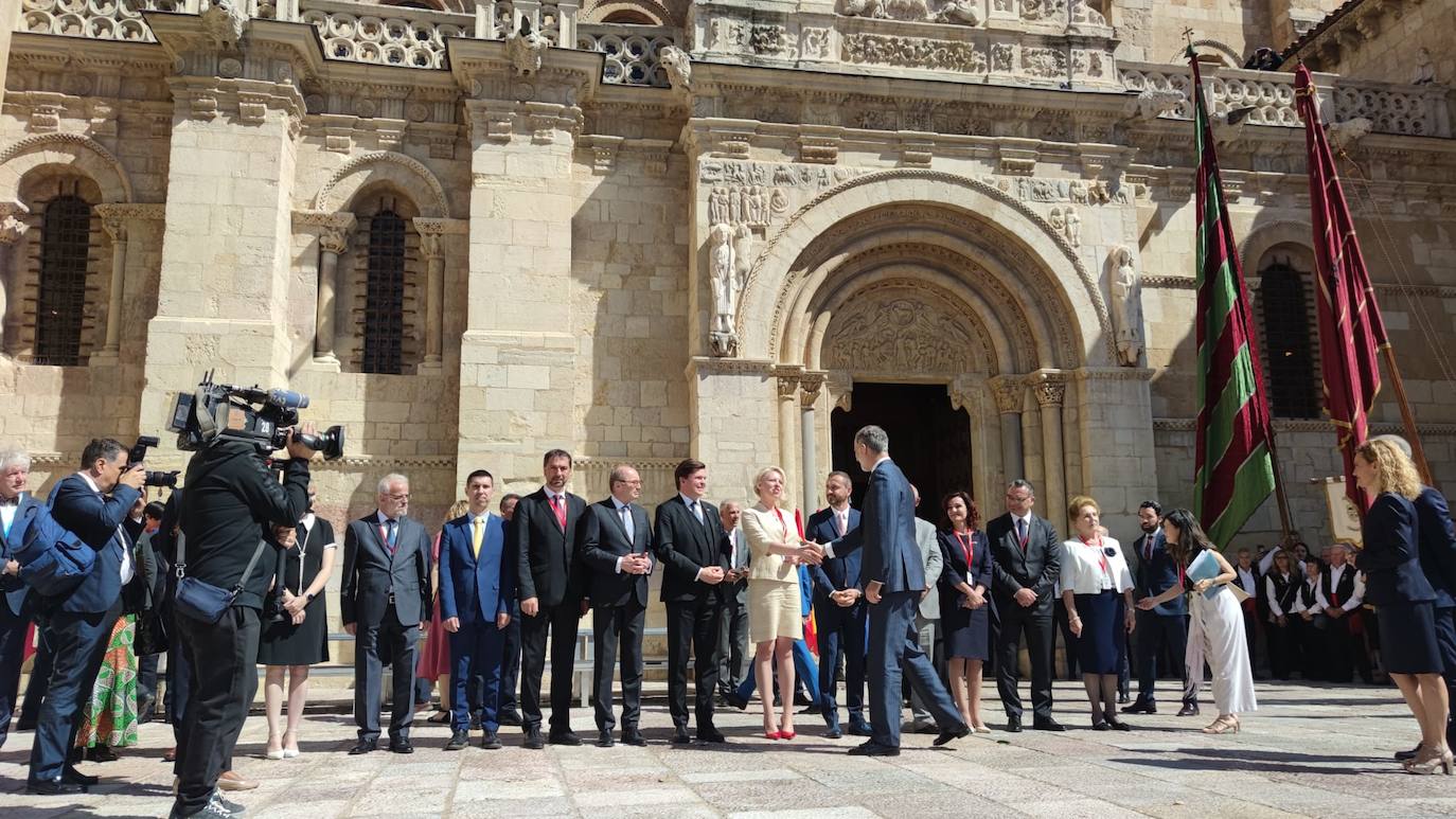 Cumbre Europea en León, el ambiente