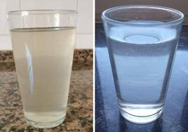 Diferencia entre el agua de la semana psasada y la disponible actualmente.