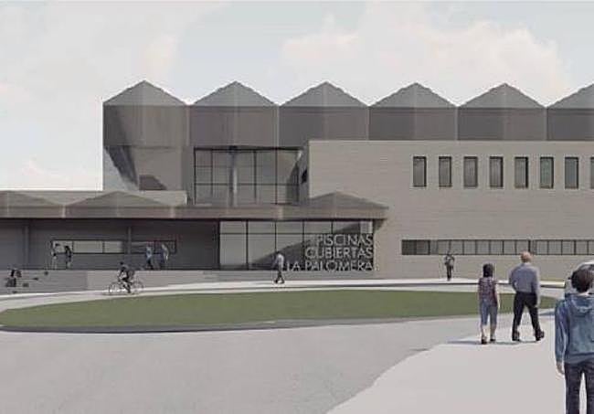 Proyecto de las nuevas piscinas de La Palomera, que cuentan con fondos europeos.