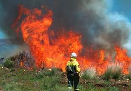 Situación de alerta por incendio en la provincia de León.