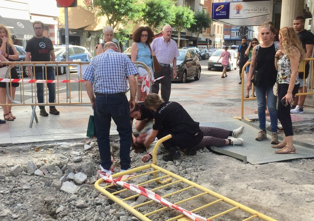 Accidente peatonal en León