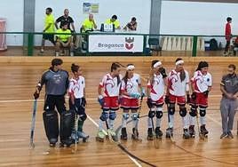 Equipo que jugó en Bragança por parte del Bembibre Hockey Club.
