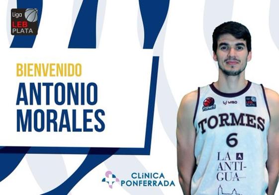 Antonio Morales, nuevo jugador del Clínica Ponferrada SDP.