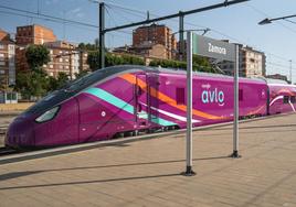 El tren de prueba de Avlo a su paso por Zamora.