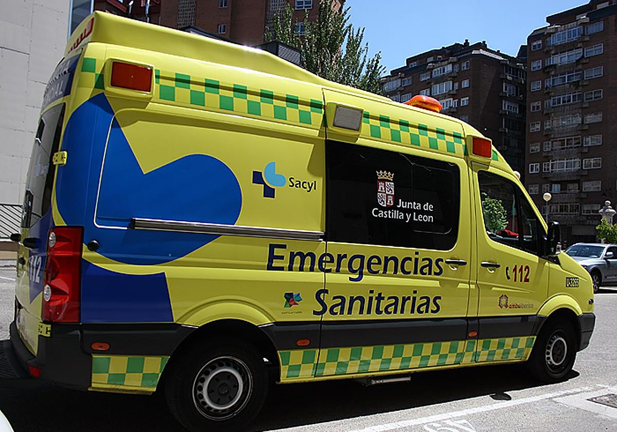 Ambulancia con soporte vital básico como la utilizada este miércoles.