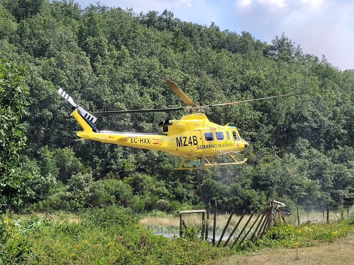 Incendio en Santa Colomba de Curueño