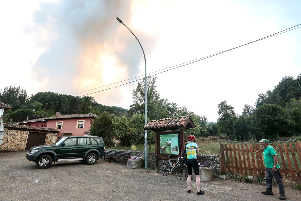 Incendio en Santa Colomba de Curueño
