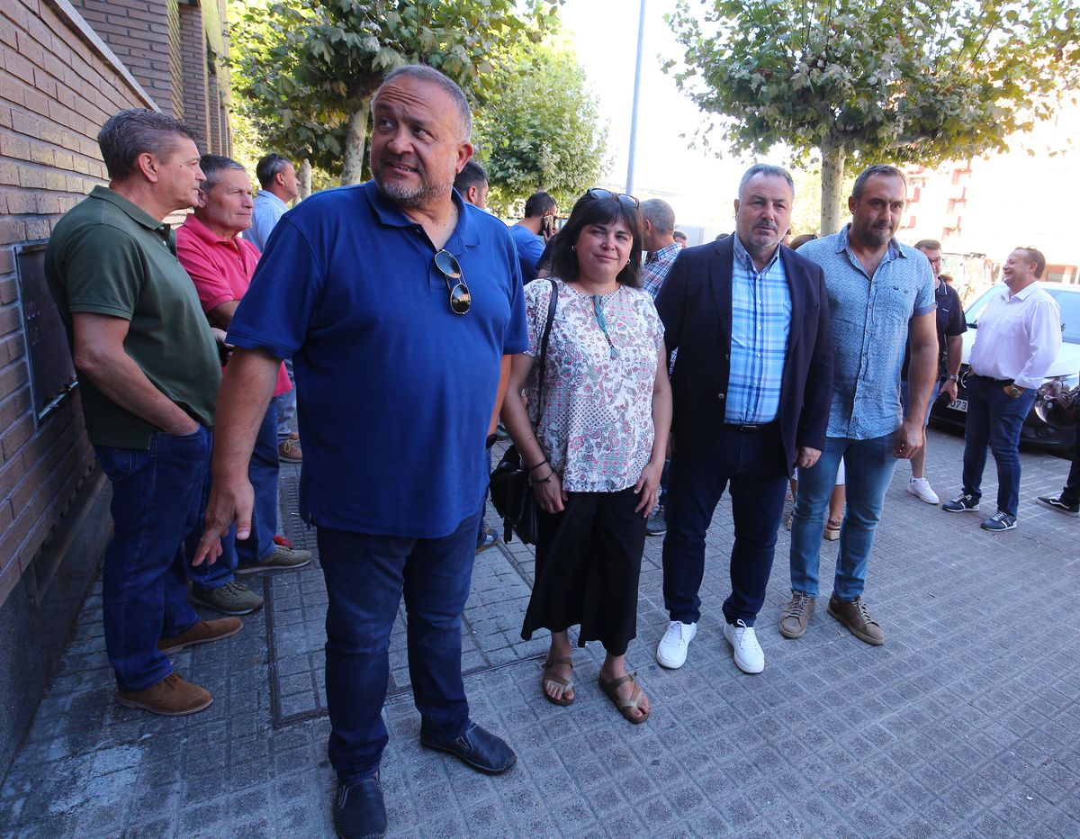 Gerardo Álvarez Courel, Lucía Osorio, Eduardo Morán y Luis Alberto Arias