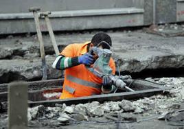 Un trabajador de la construcción.