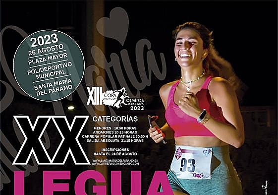 Cartel de presentación de la Legua Nocturna de 2023