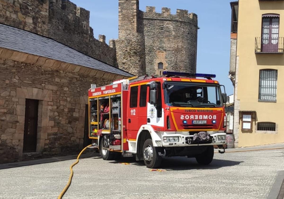 Camión de bomberos de Ponferrada.