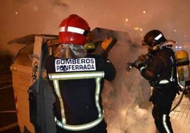 Bomberos de Ponferrada en una imagen de archivo.