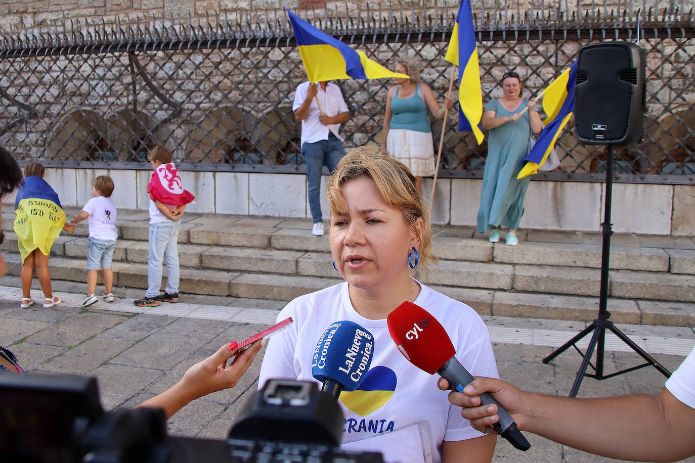 La presidenta de la Asociación Amigos Leoneses Ucranianos Damnificados,Oresta Modla.