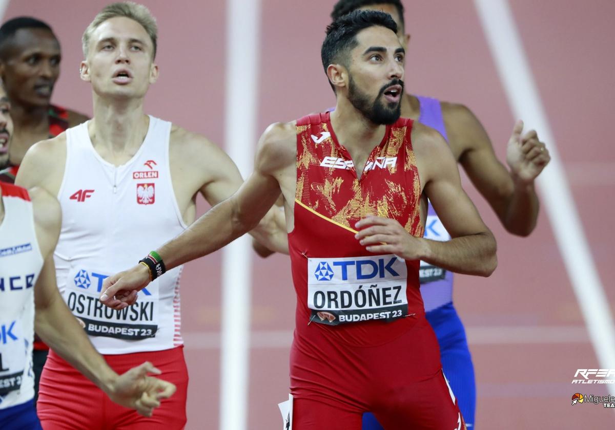 Saúl Ordóñez, en la semifinal del Mundial de Budapest.