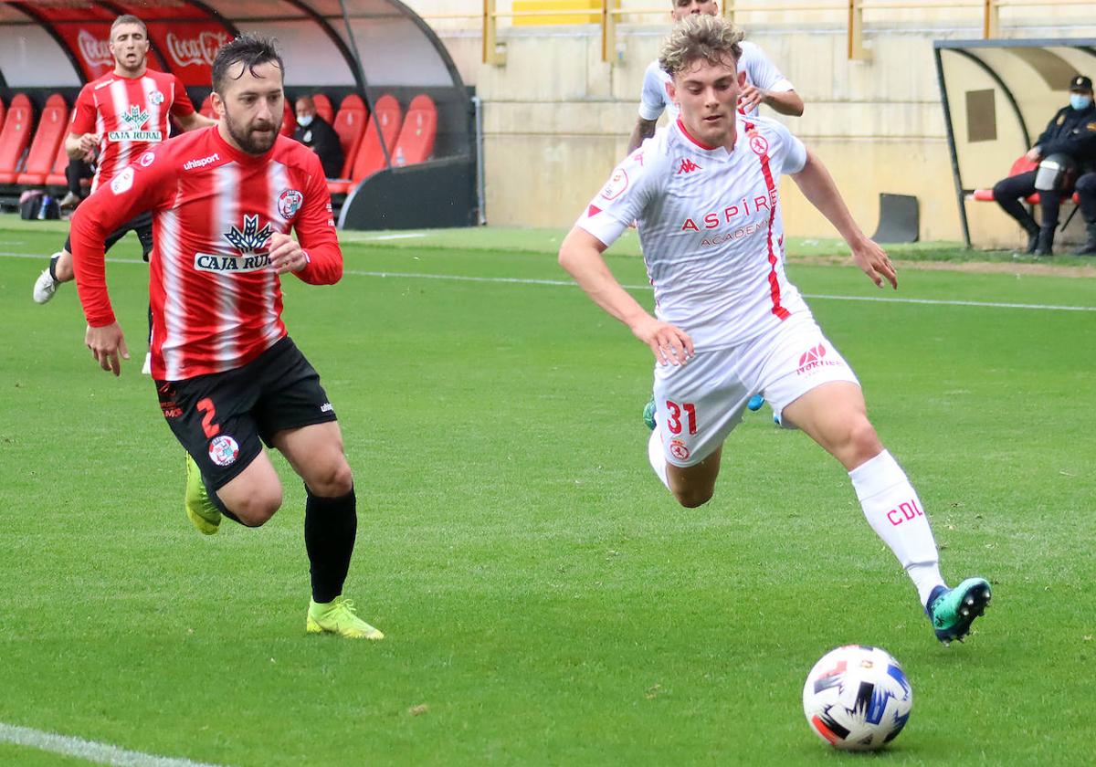 Marcos González, en un partido con la Cultural.