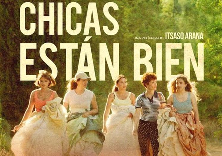 Imagen principal - Escenas y cartel de la película 'Las chicas están bien' rodada en León.