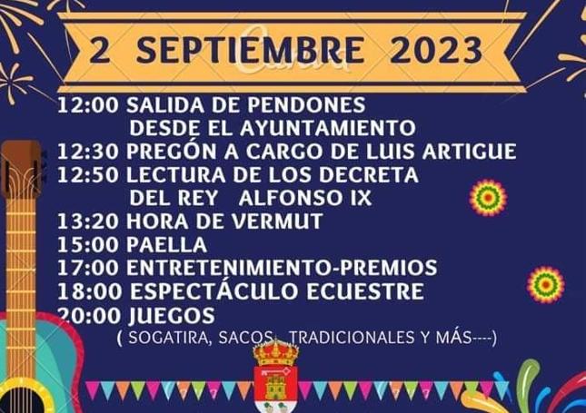 Programación de actividades en Ardón