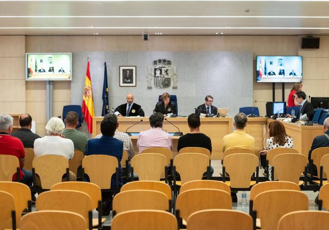 Audiencia Nacional durante la sesión del juicio.