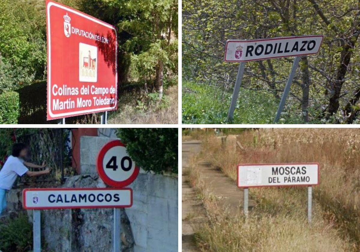 Diferentes nombres curiosos de pueblos leoneses.