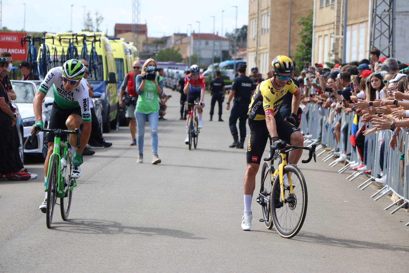 La Vuelta España en La Bañeza