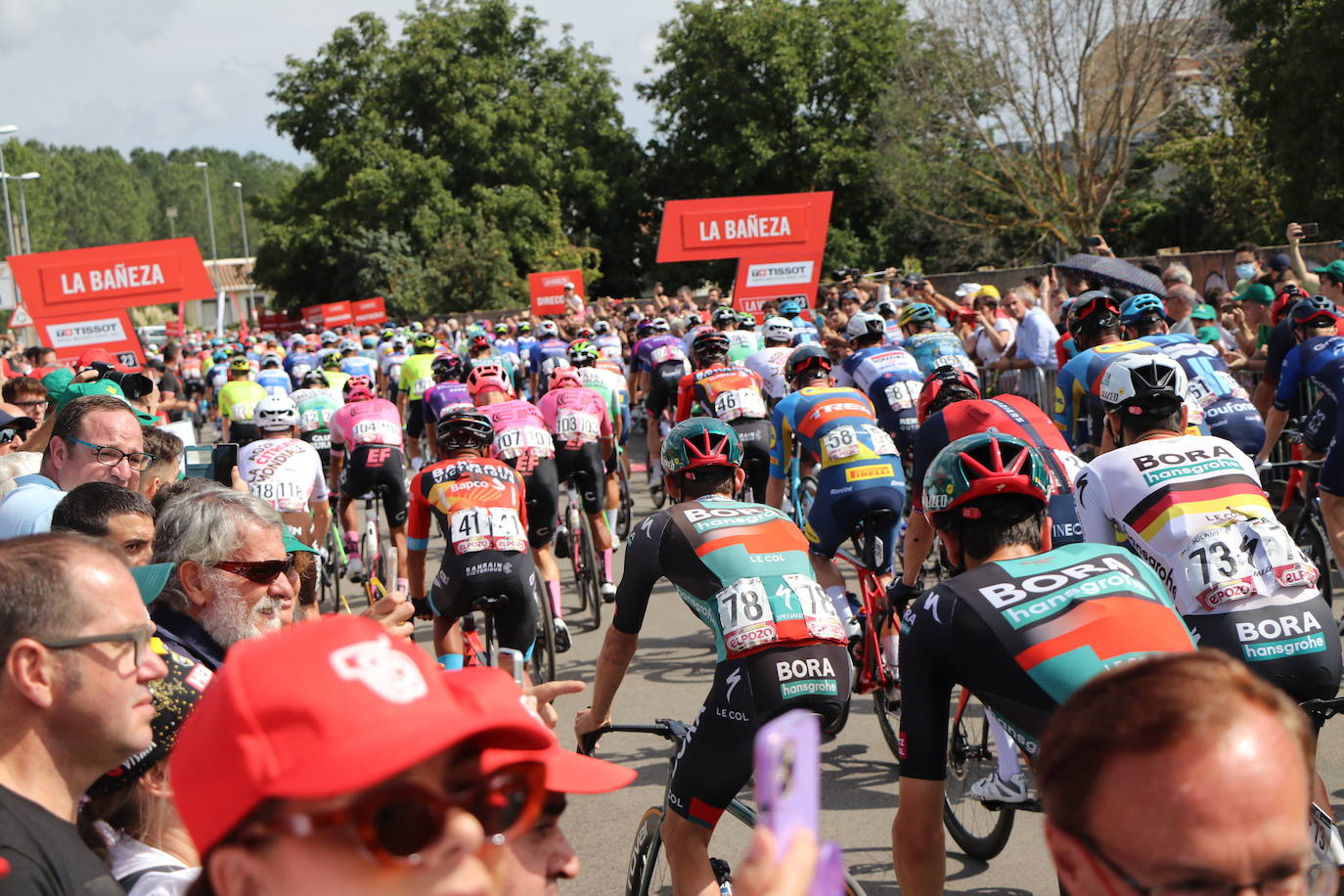 La Vuelta España en La Bañeza