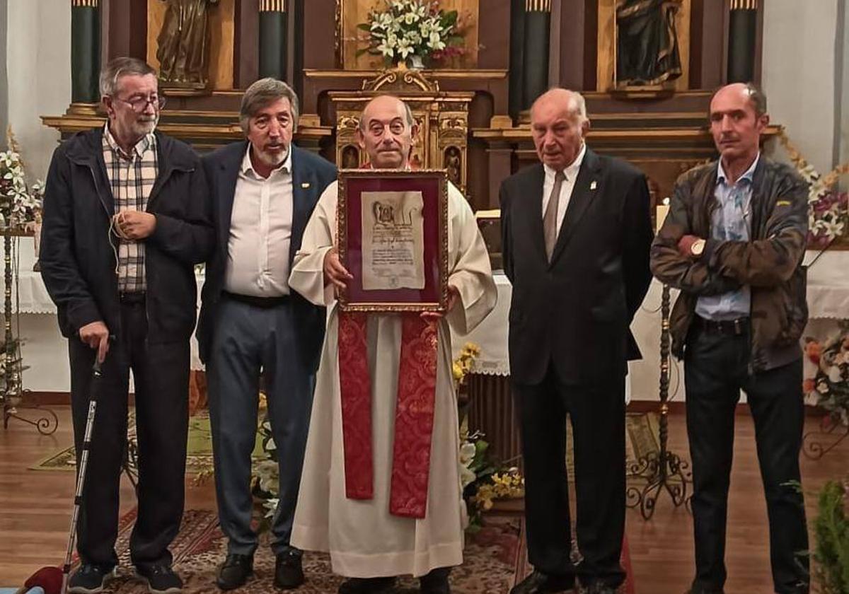 Despedida del párroco de San Cibrián de Ardón.