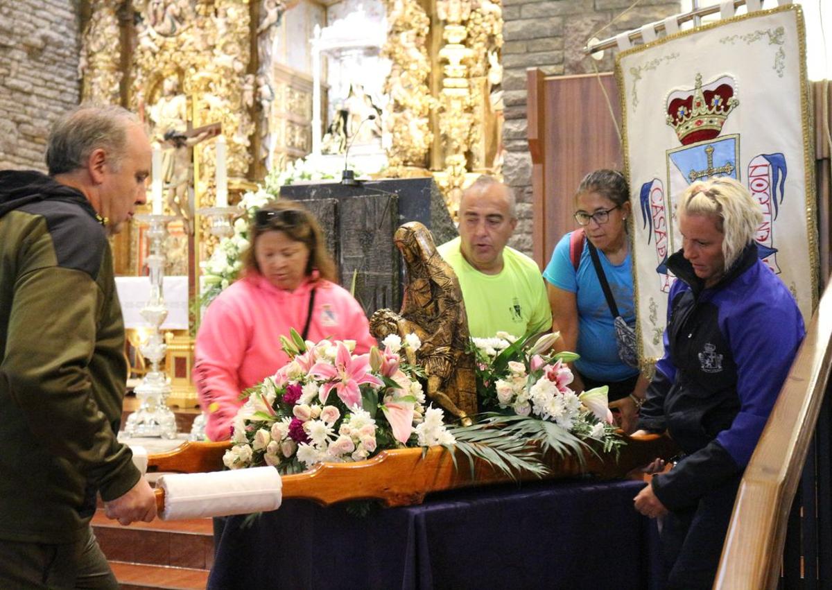 Imagen secundaria 1 - La Virgen endulza su fin de fiesta