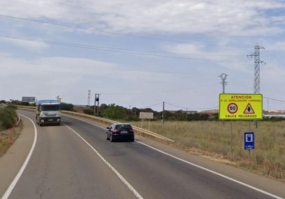 Tramo de carretera en el que se ha producido el accidente.