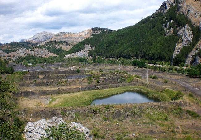 Balsas abandonadas en Vegabarrio aquí últimamente se ha producido una tala indiscriminada de chopos que disimulaban algo el desastre medioambiental del entorno.