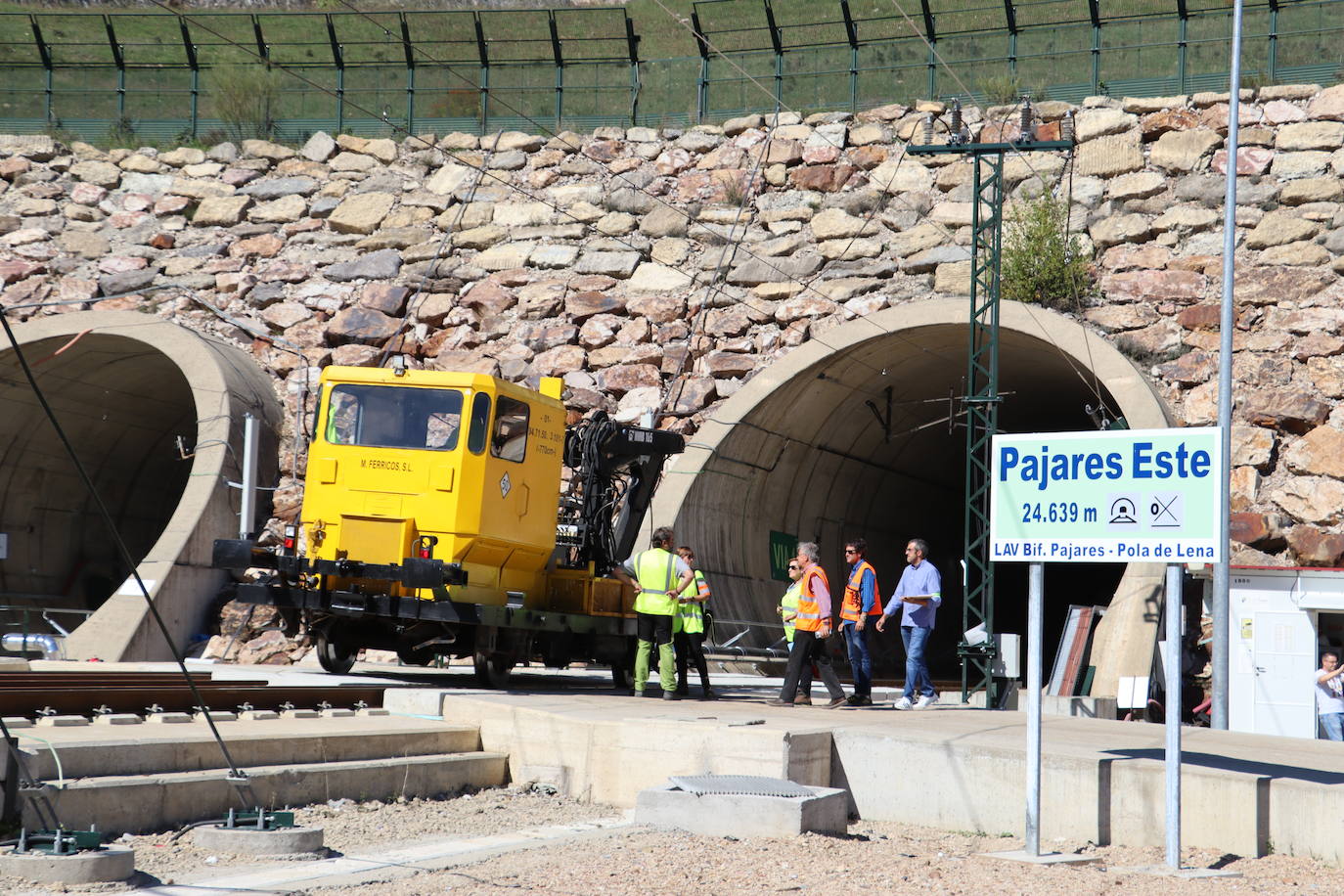 Simulacro de emergencia en la Variante de Pajares