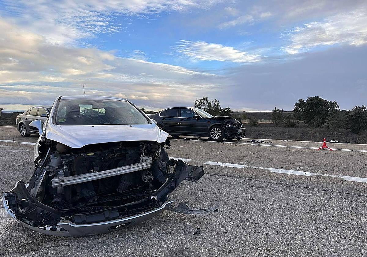 Accidente vial en las carreteras de Castilla y León.