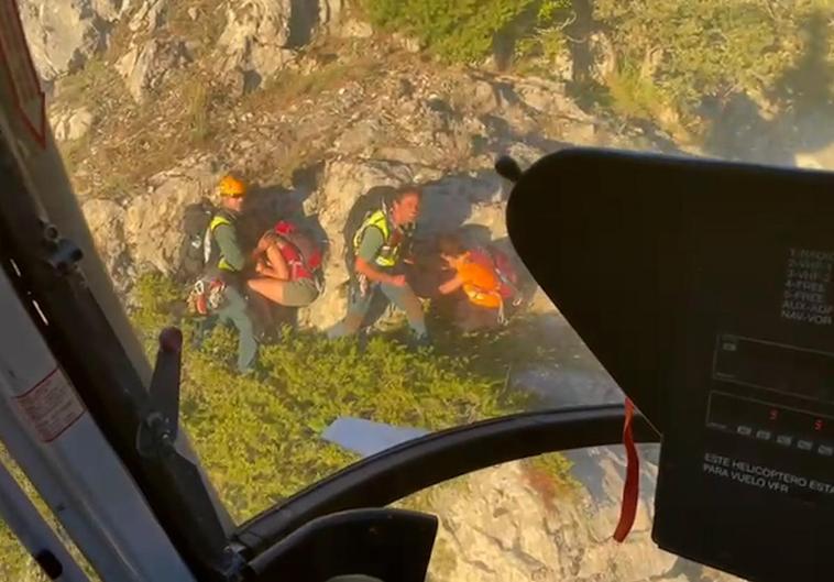 Rescate durante la tarde del domingo en la provincia.