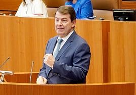 El presidente de la Junta de Castilla y León, Alfonso Fernández Mañueco.